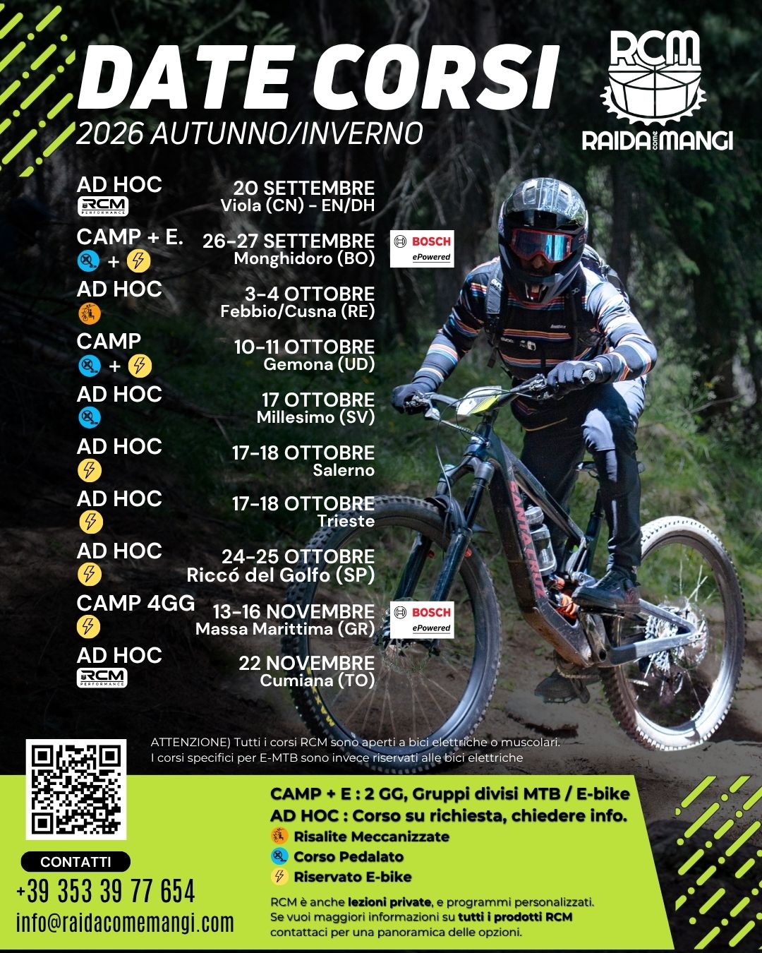 Date corsi 26- Autunno inverno